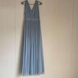 Lulus size small long formal blue dress